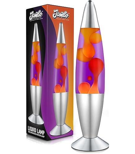 Amazon.co.jp: レトロ ロケット ラバランプ オレンジ/イエロー